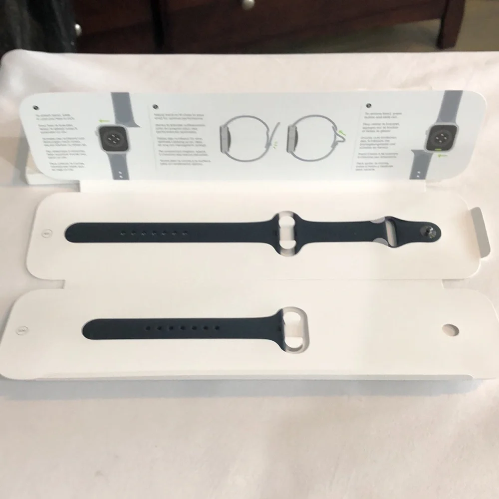 FitLink Silver and Smartwatch black Band, NEW with box replacement bands 2 for 1